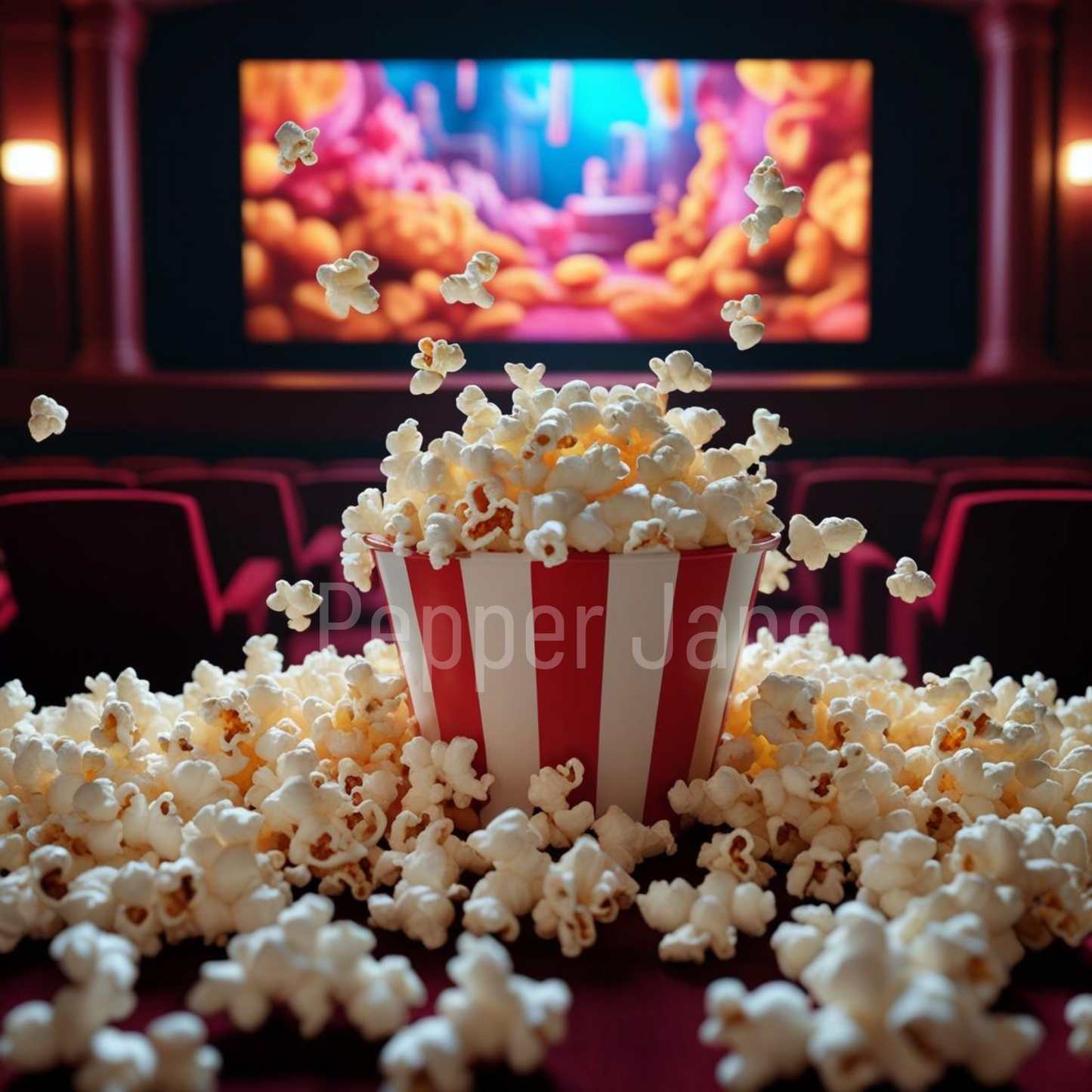 Pepper Jane's Hot Buttered Popcorn fragrance oil: nostalgic scent of movie theater popcorn