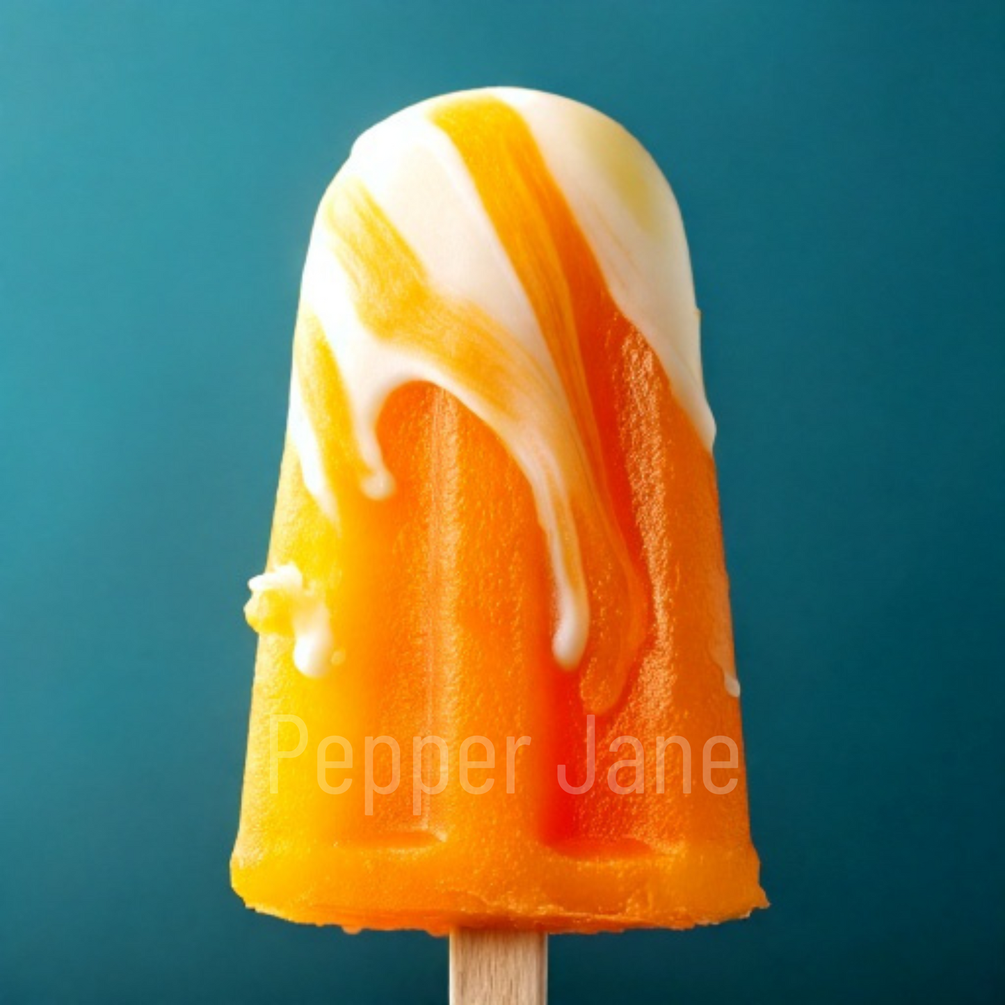 Pepper Jane’s Orangesicle Fragrance Oil: Juicy orange and creamy vanilla blend for candles and soaps.