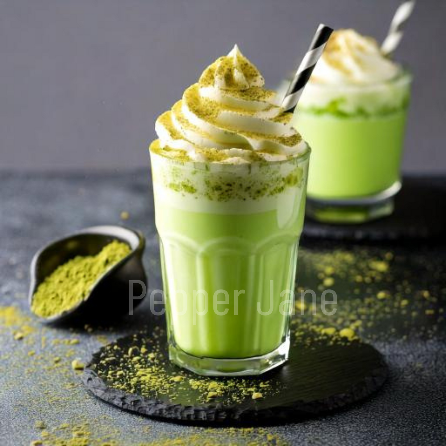 Matcha Cream fragrance oil with green tea, vanilla, citrus, and marshmallow notes.