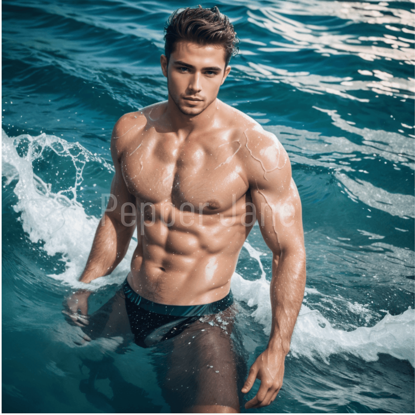 Aqua Fragrance Oil by Pepper Jane’s—masculine aroma of citrus, jasmine, and earthy patchouli.