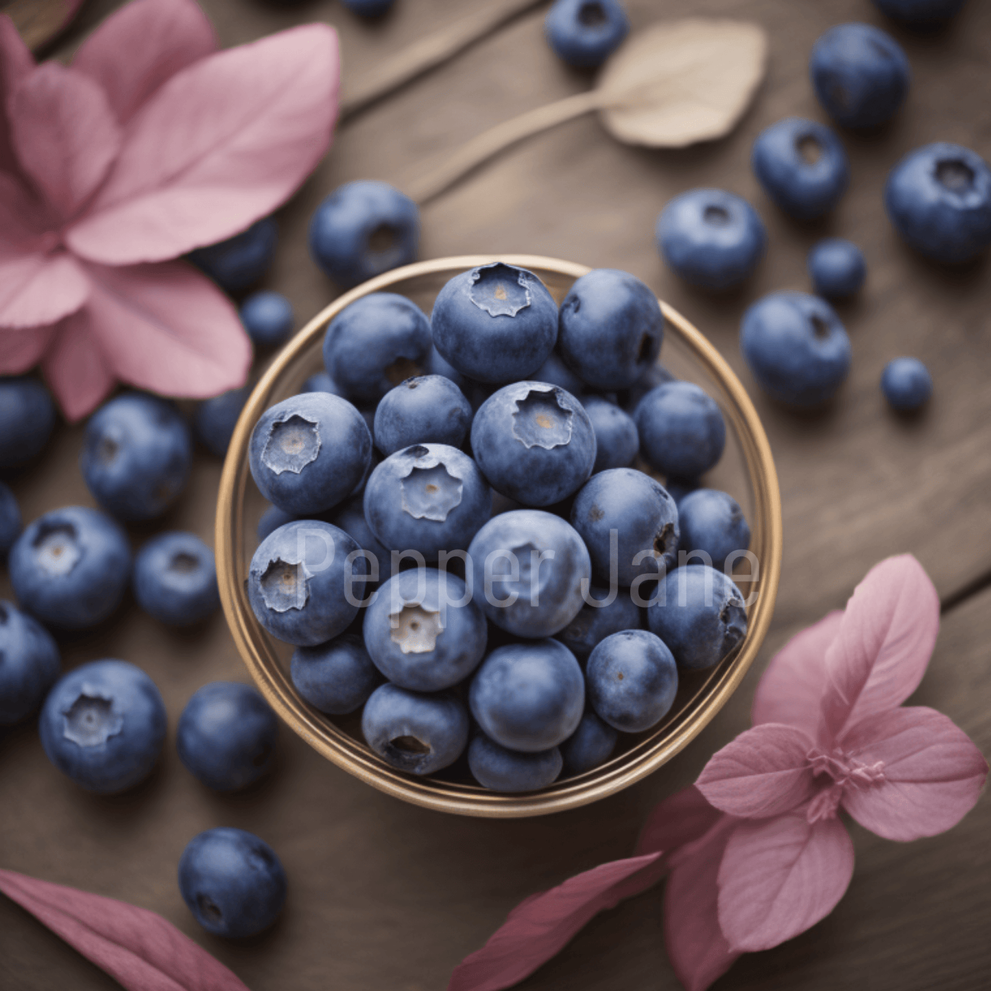Blueberry fragrance oil bottle—freshly-picked blueberries' sweet, fruity aroma