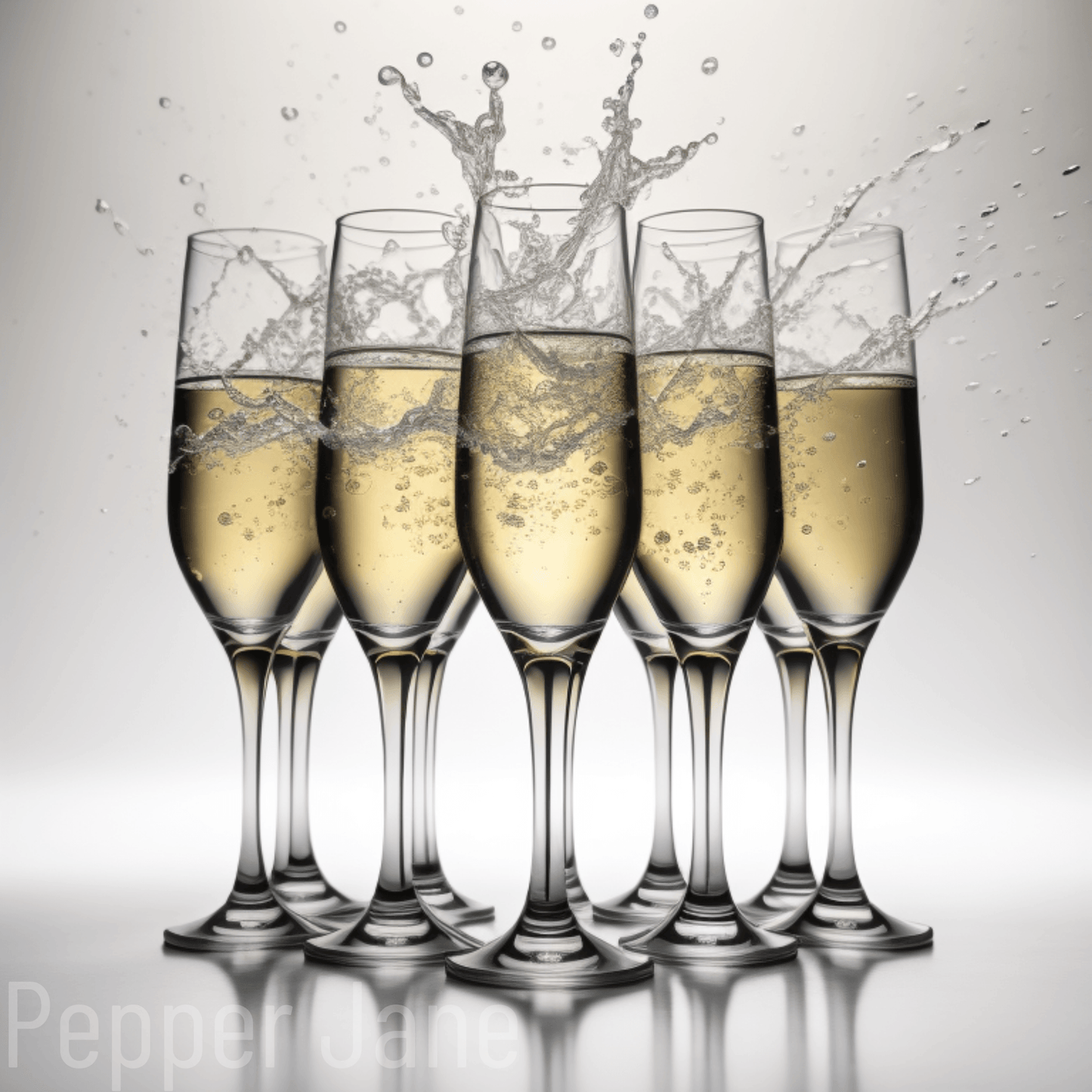 Champagne Cheers fragrance oil by Pepper Jane’s—celebratory aroma of bubbly champagne and fruit.
