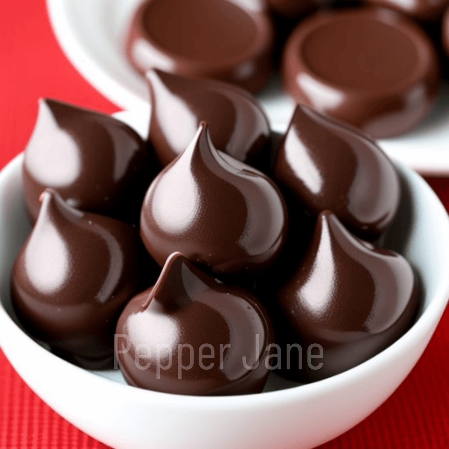 Chocolate Kisses fragrance oil: rich, silky chocolate aroma reminiscent of Hershey's Kisses