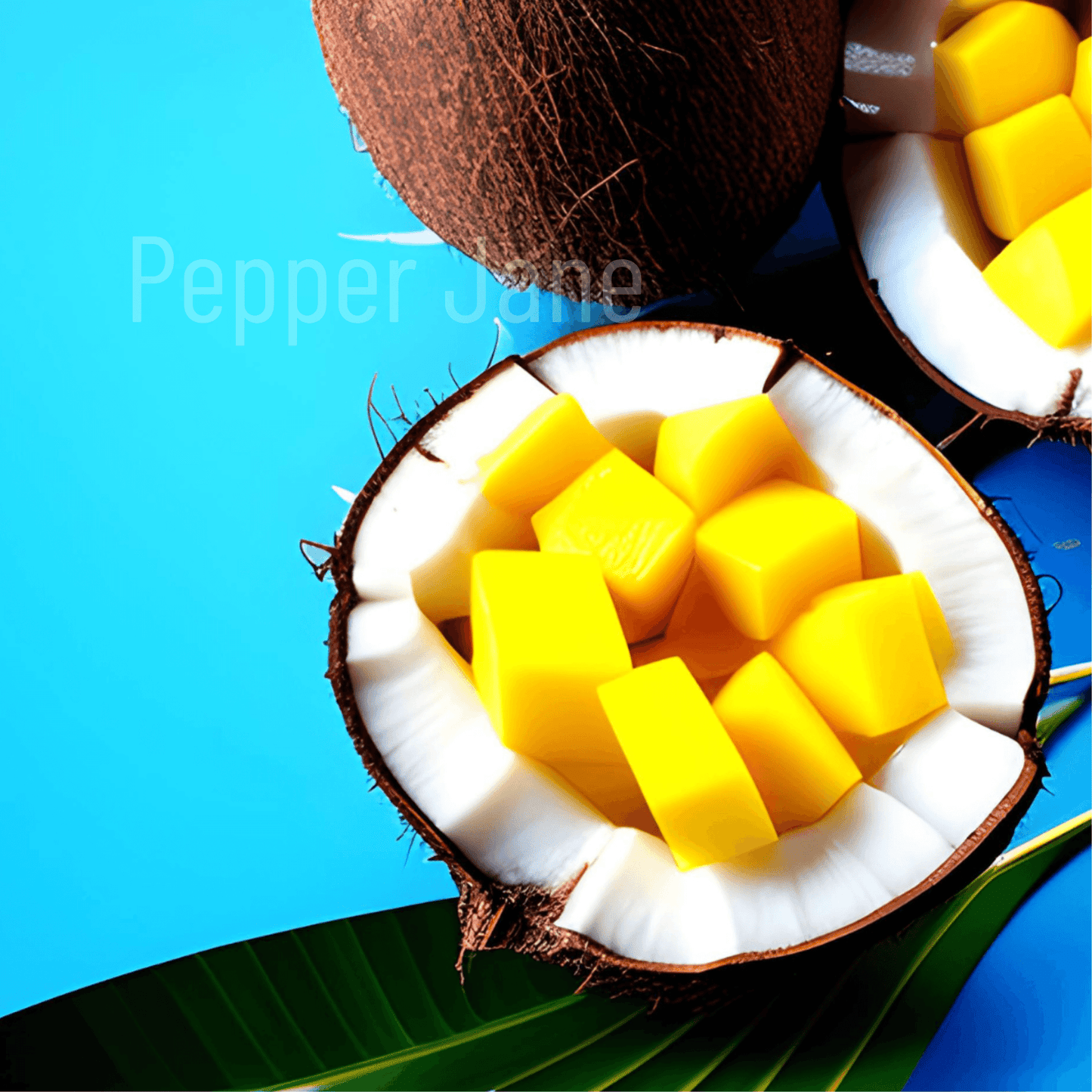 Coconut Mango Tango Fragrance Oil: A phthalate-free, skin-safe blend perfect for candles & soaps.