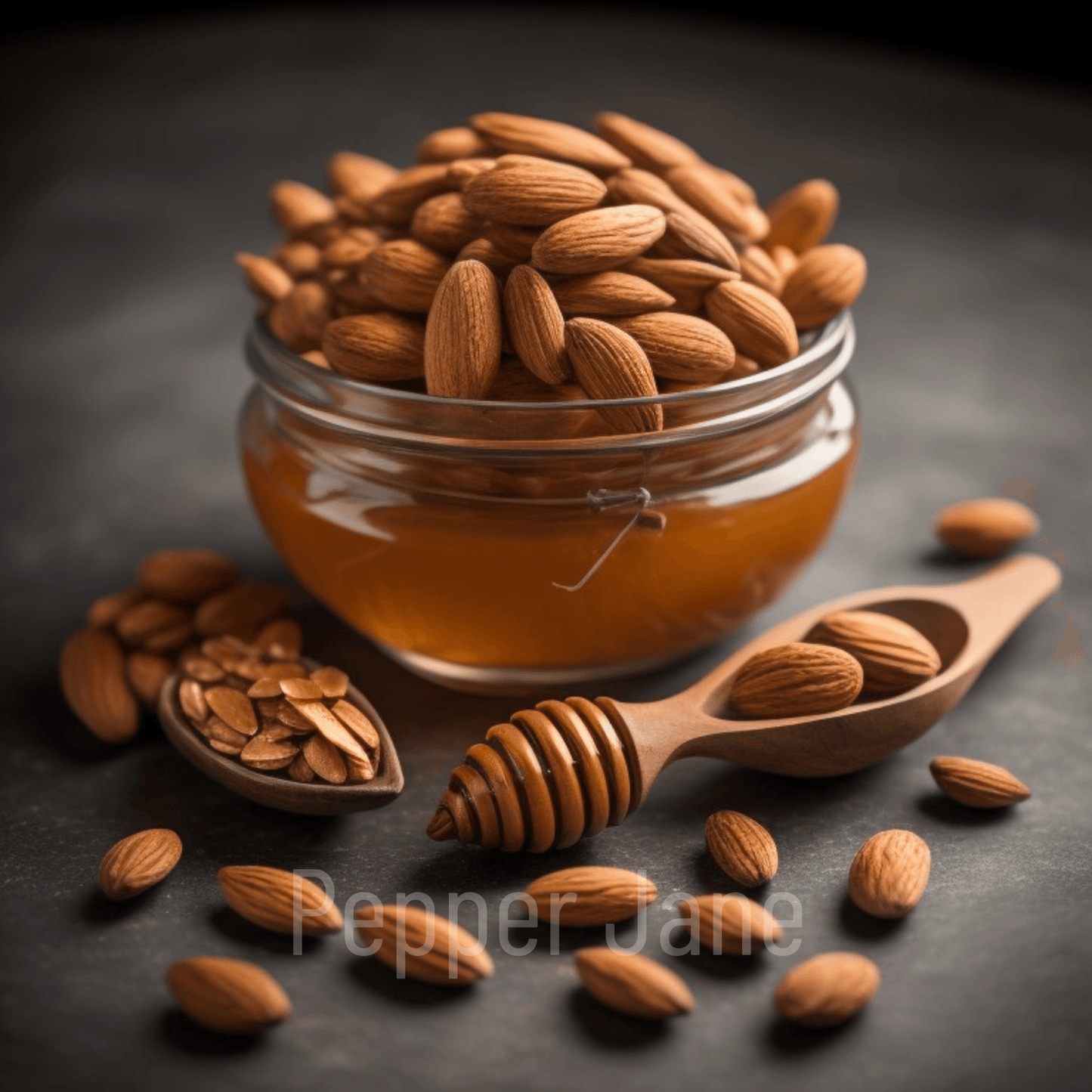 Honey Almond Fragrance Oil: Sweet honey and toasted almond blend for candles and soaps.