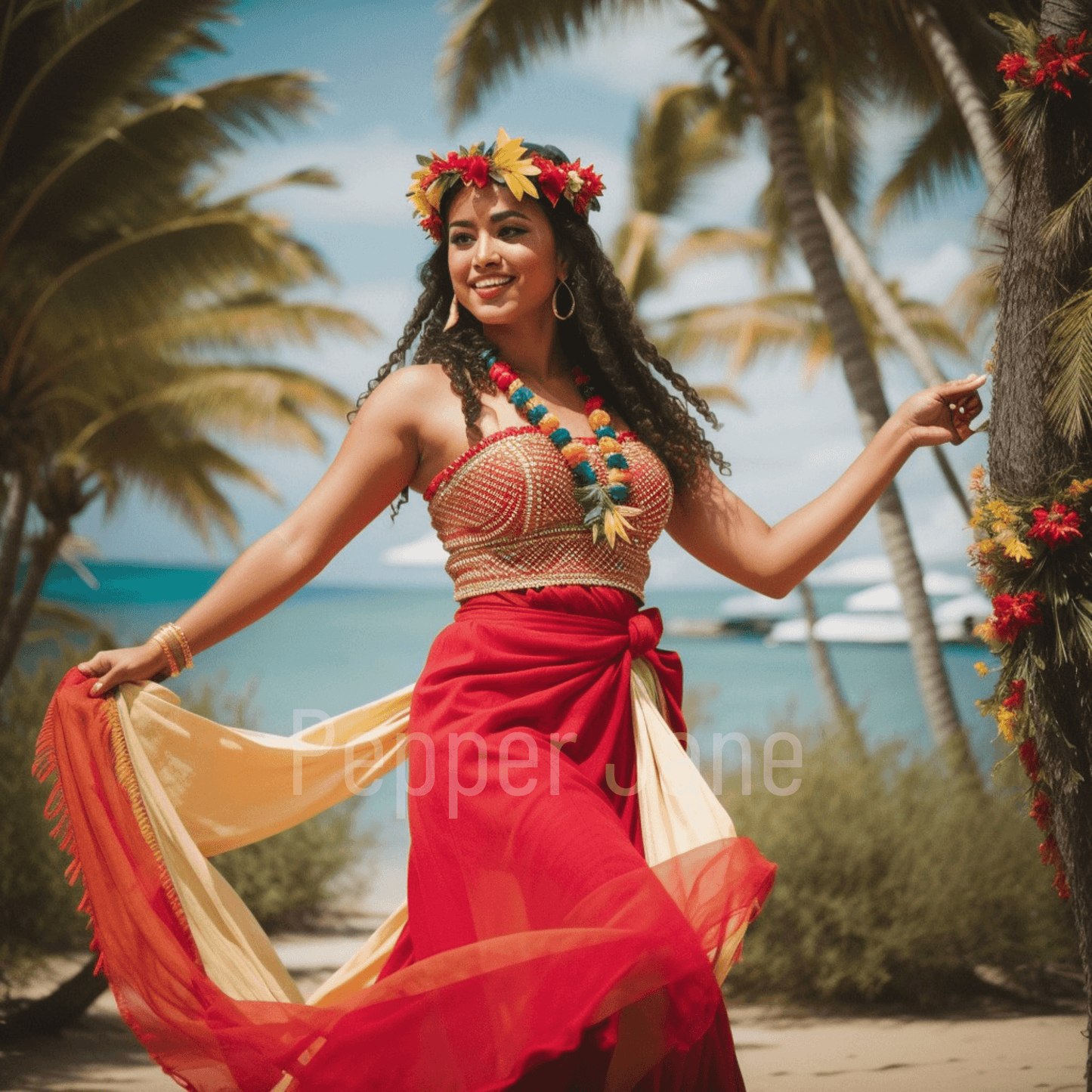 Hula Dancer fragrance oil: island-inspired mix of sweet orange, floral notes, and warm amber