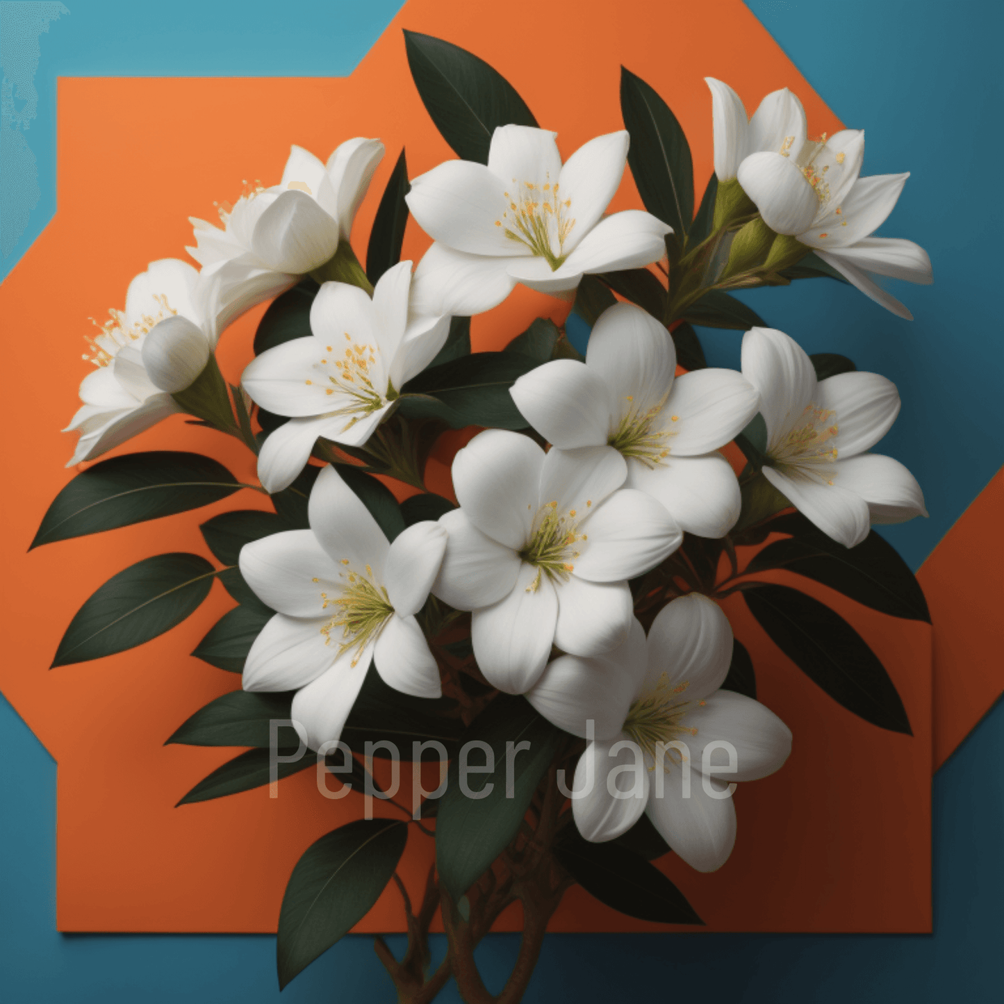 Pepper Jane's Jasmine Fragrance Oil offers the serene and enchanting aroma of jasmine flowers.