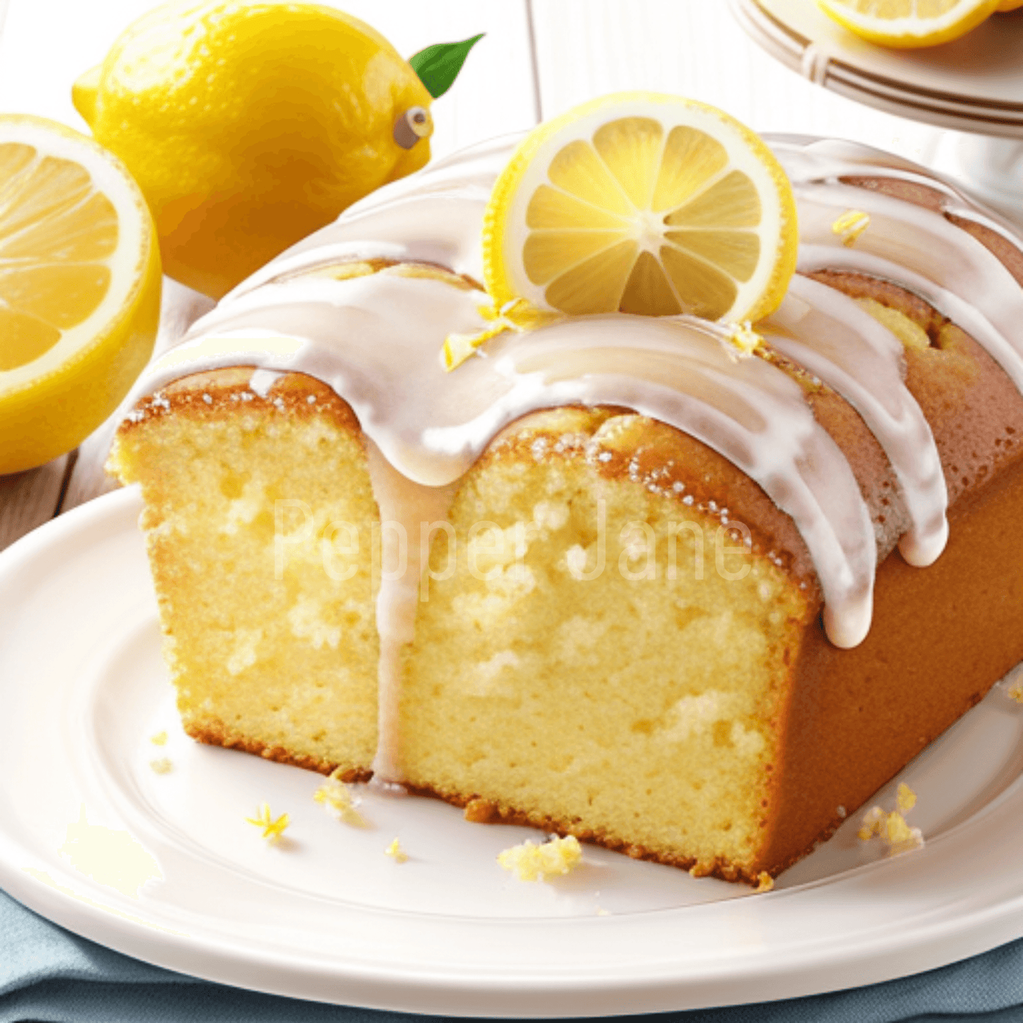 Lemon Pound Cake fragrance oil: rich butter cake with tangy lemon, rum, and vanilla icing notes fresh from the bakery