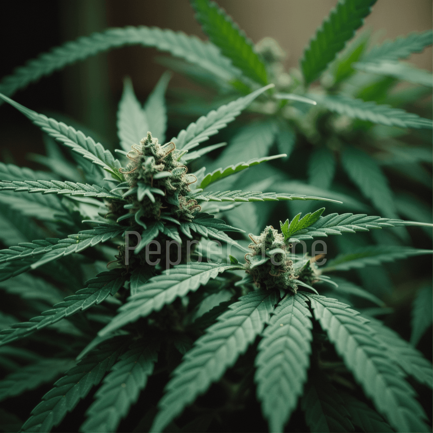 Pepper Jane’s Marijuana fragrance oil—herbal green scent with resinous notes.