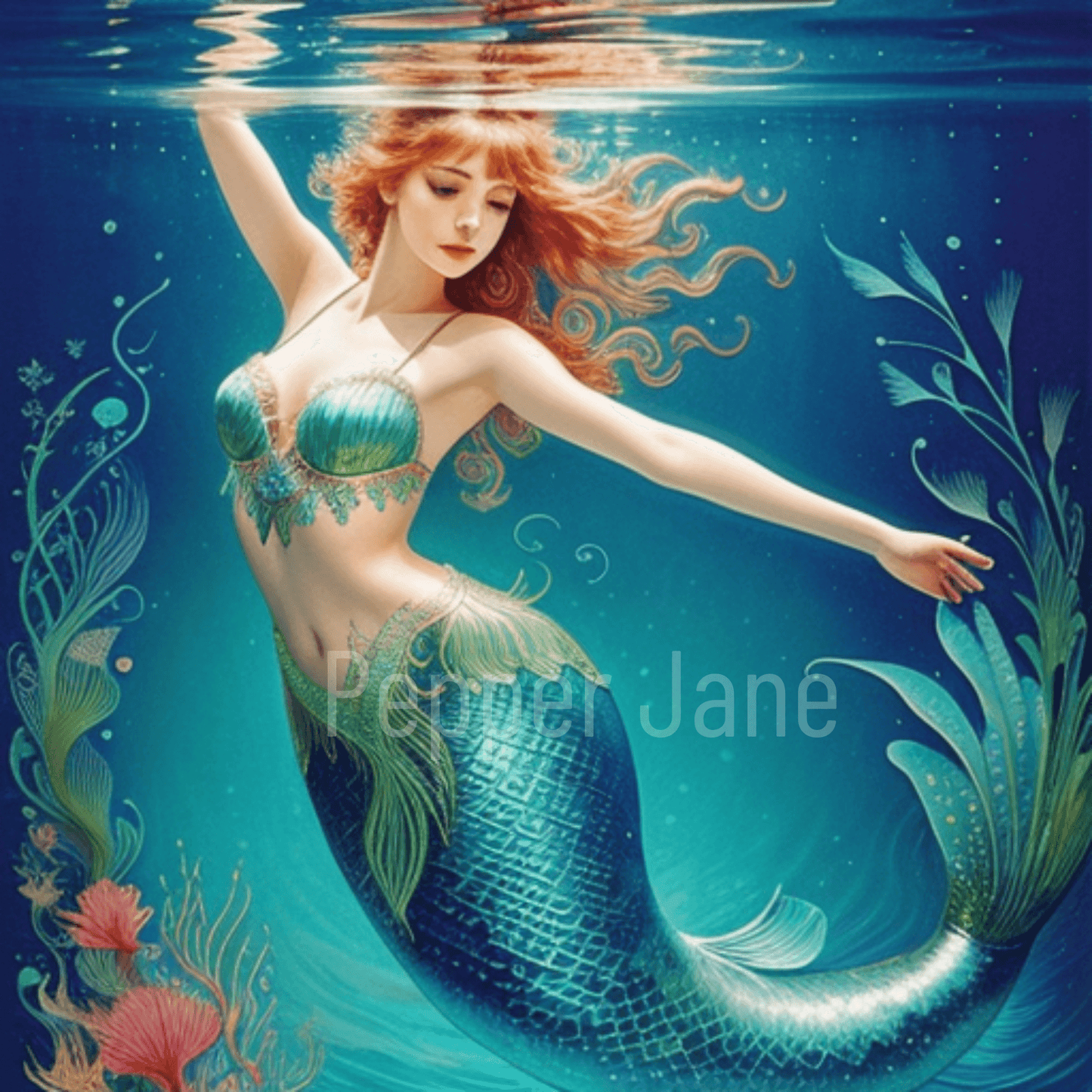 Mermaid Wishes Fragrance Oil: A phthalate-free blend of grapefruit, sea fern & lily pad.
