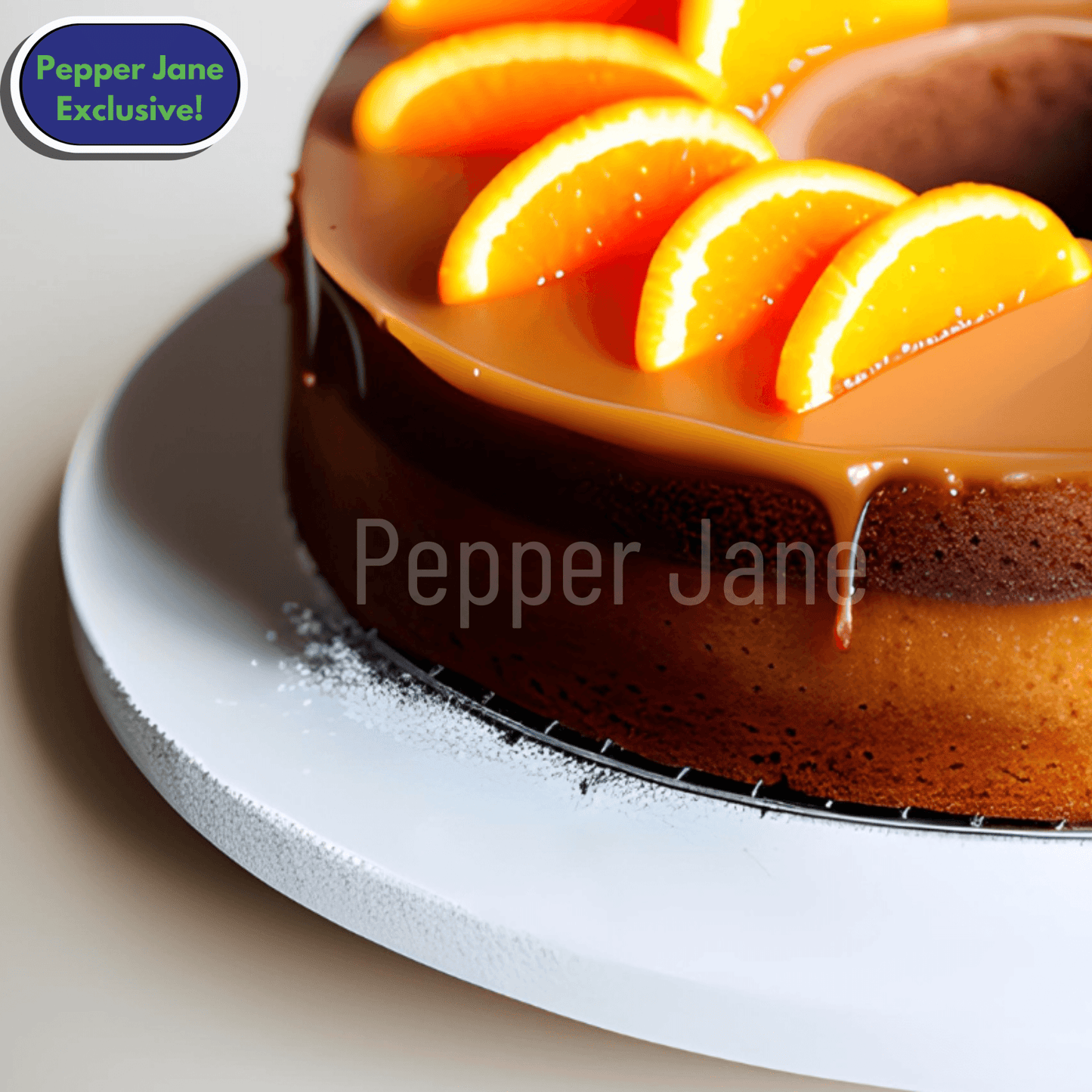 Orange Toffee Cake fragrance oil by Pepper Jane’s—moist cake with orange zest and toffee drizzle