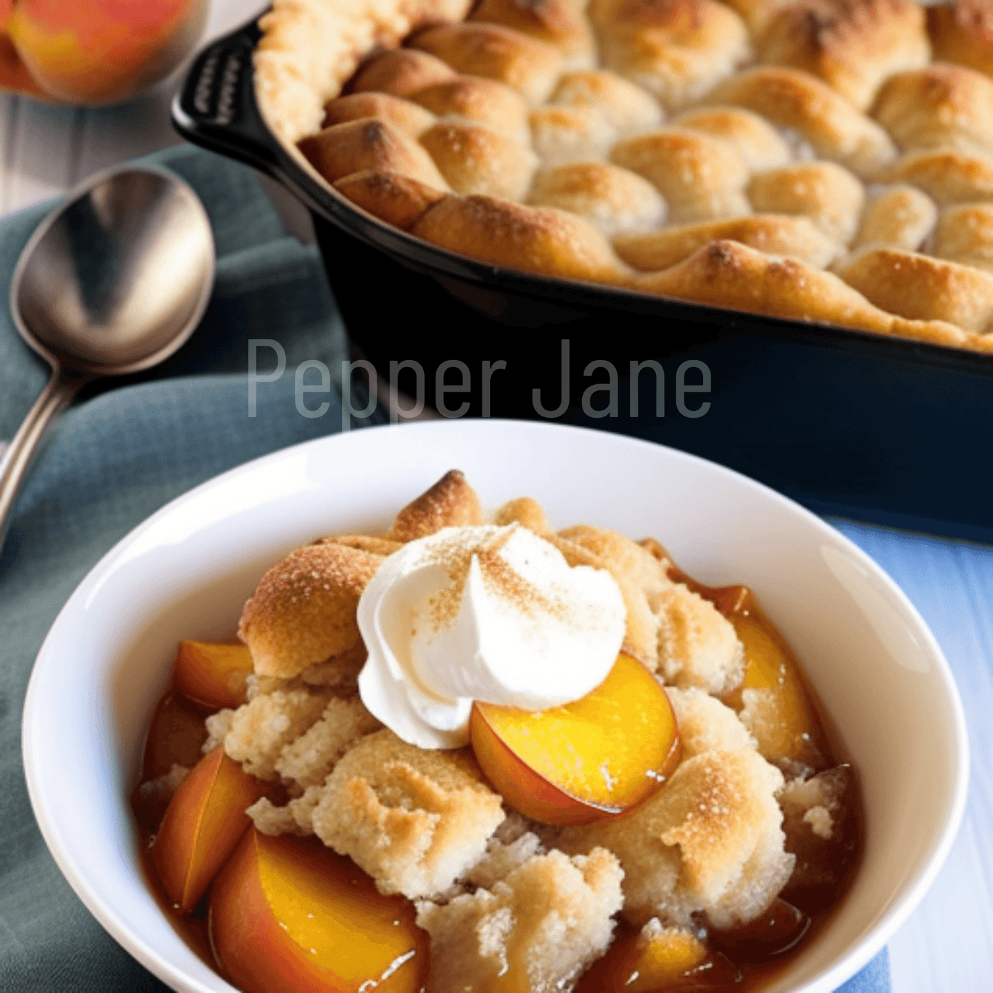 Peach Cobbler fragrance oil: indulgent gourmand blend of peach, cinnamon, and buttery crust.