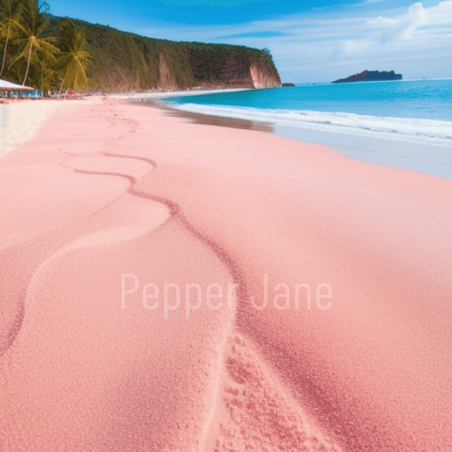Pink Shores fragrance oil: Bright citrus, floral heart, coconut-vanilla & soft musk blend.