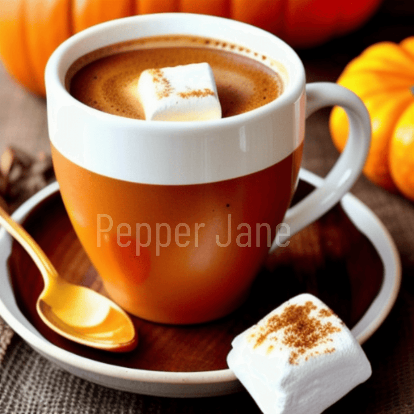 Pumpkin Marshmallow Latte fragrance oil: warm pumpkin latte with marshmallow and sweet musk