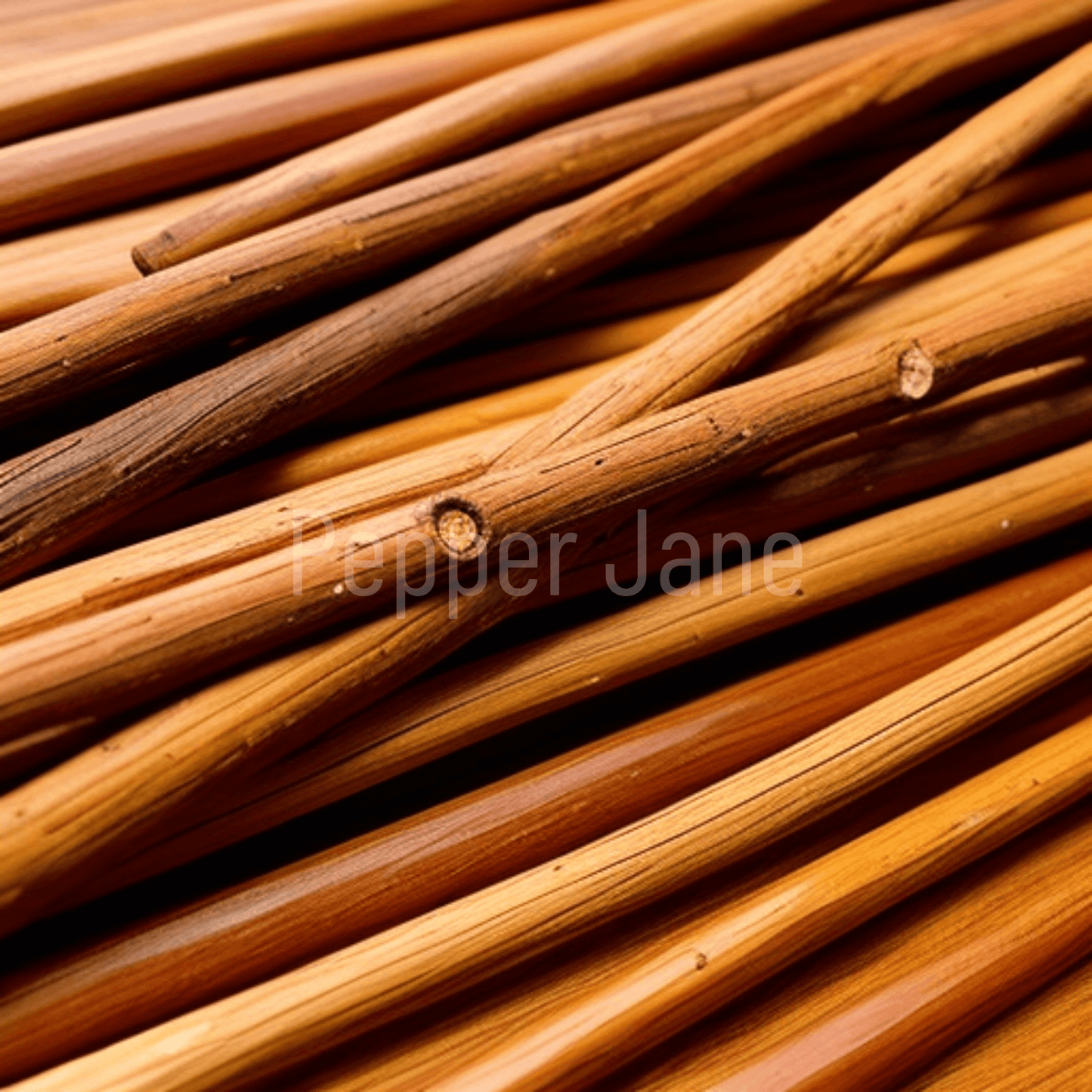 Pepper Jane’s Sandalwood Fragrance Oil: Skin-safe oil capturing a tranquil, woodsy scent.