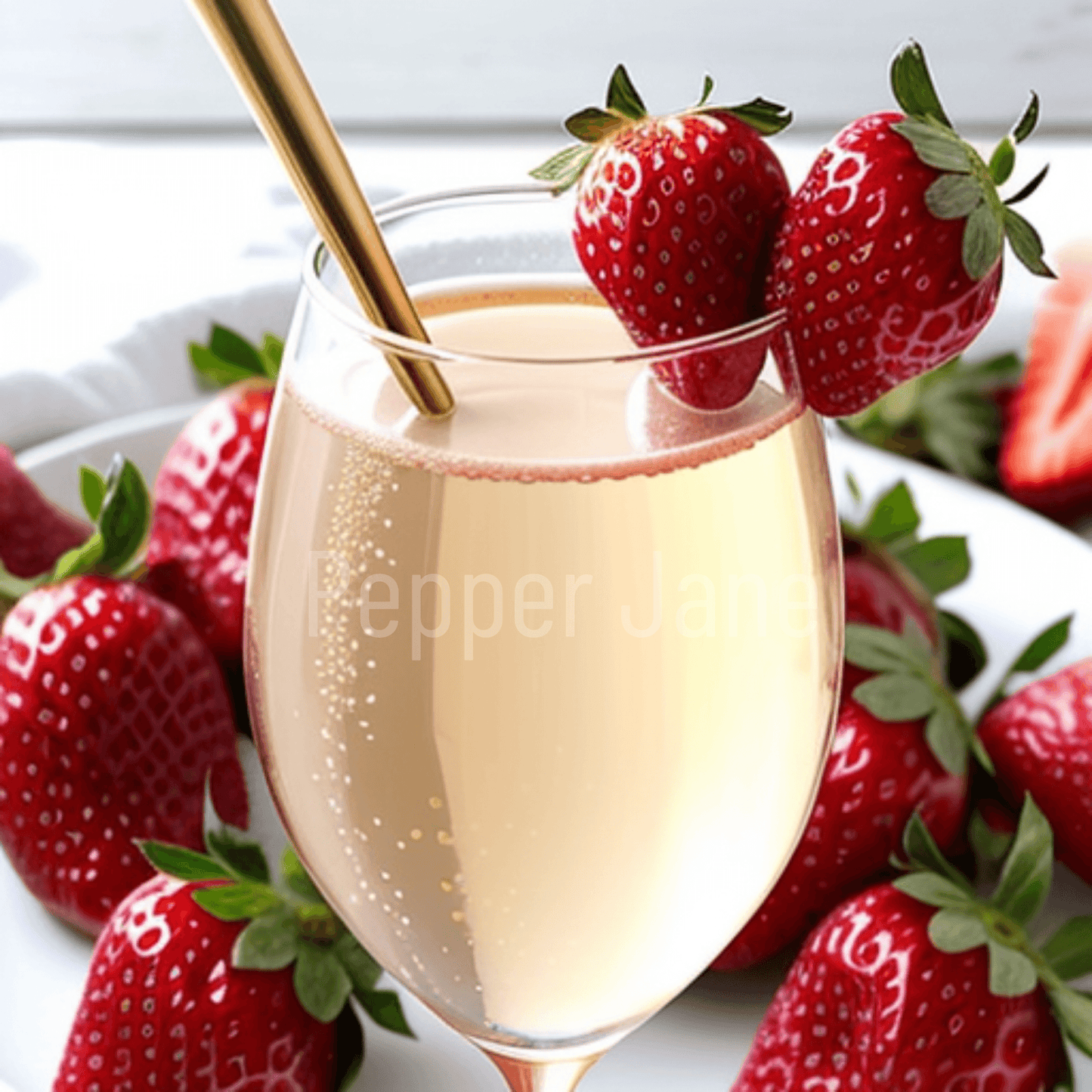 Strawberries and Champagne fragrance oil: sweet strawberries with sparkling champagne notes