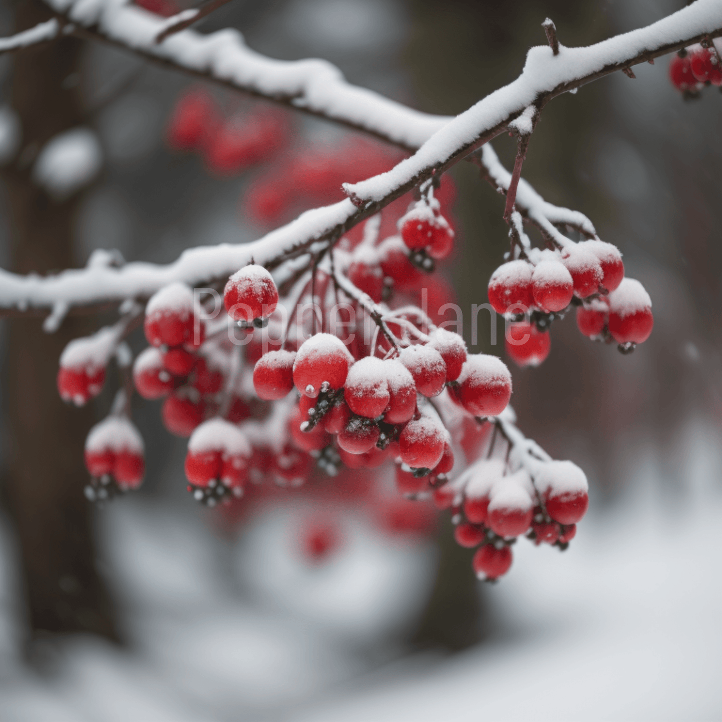Winter Snowberry Fragrance Oil: Frosty snowberries and crisp evergreens evoke winter forest air.