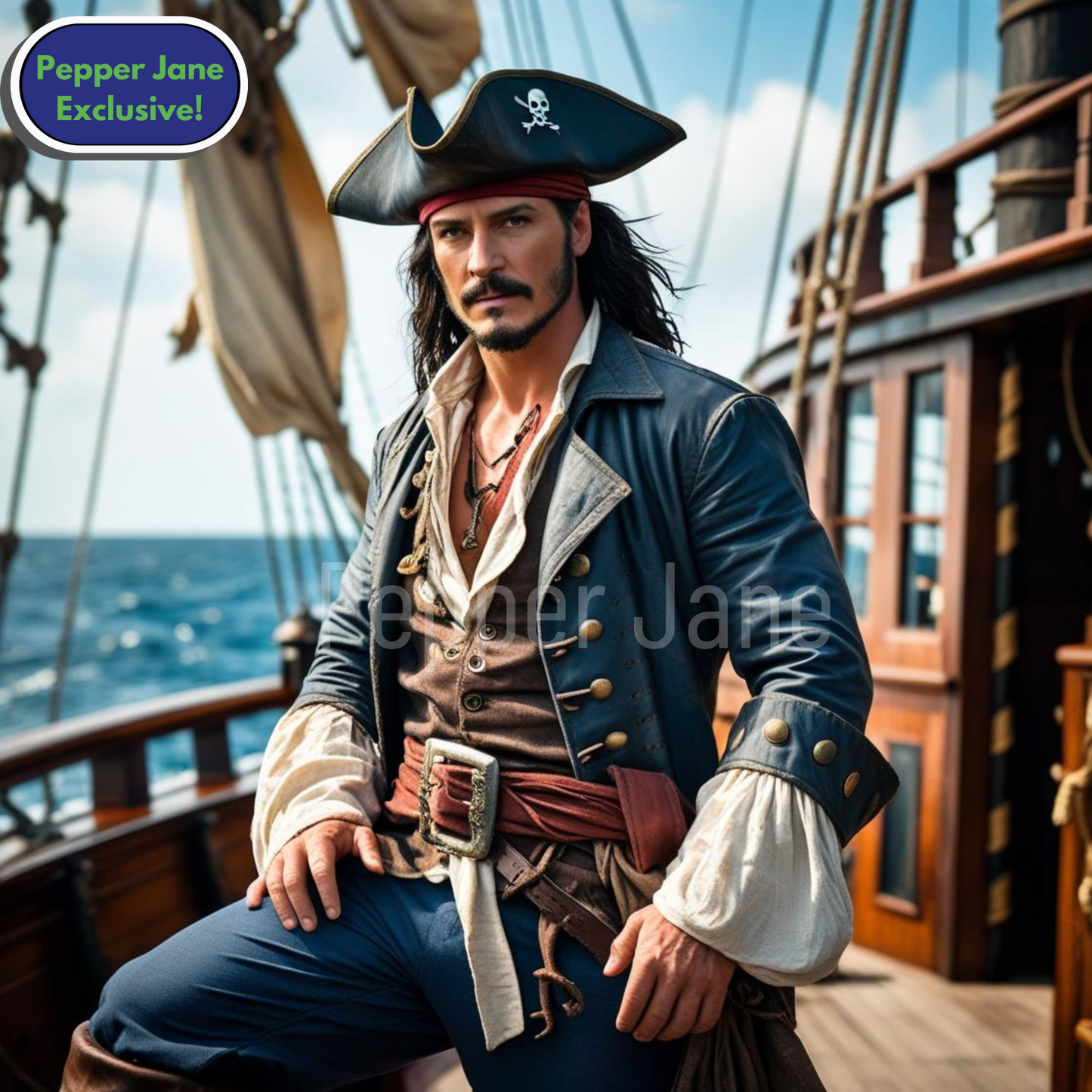 Pepper Jane's Pirate fragrance oil—invoking the scent of the high seas with amber, lime, and musk.