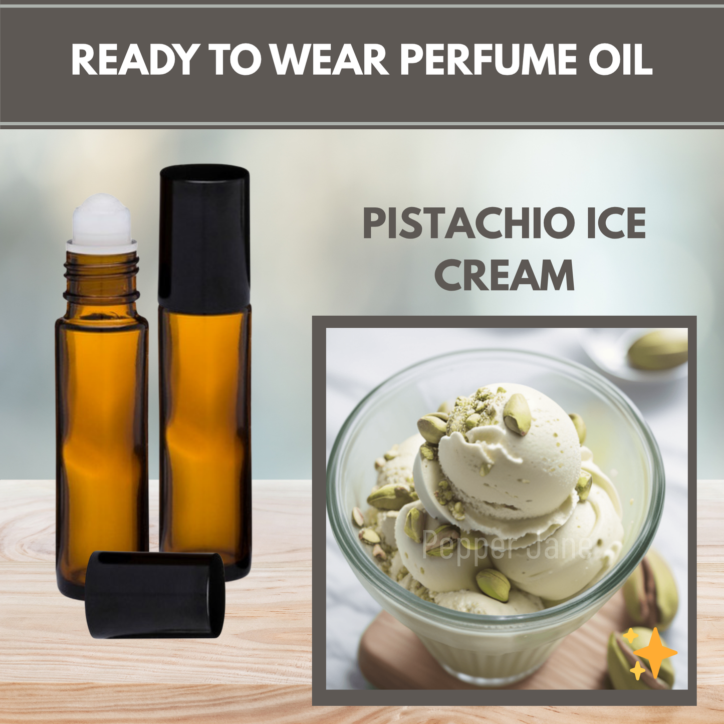 Pistachio Ice Cream Perfume Oil - Ready to Wear